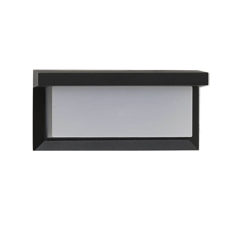 Modern Rectangular LED Sensor Outdoor Waterproof Wall Sconce Lamp