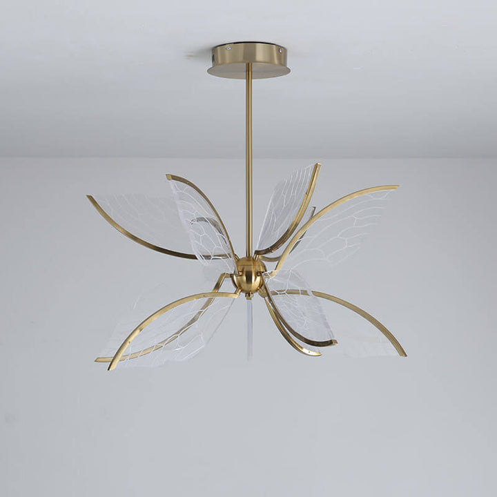 Diseño Moderno de Alas de Mariposa Creativas de Acrílico 12/16-Luces LED Candelabro 