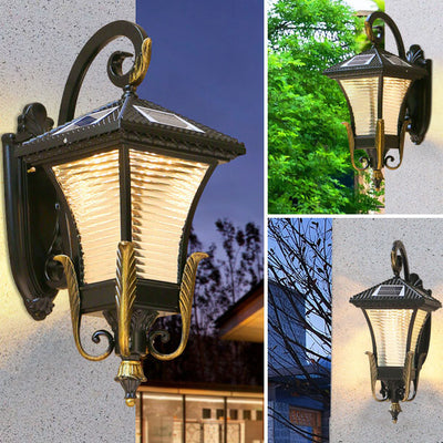 European-style Retro Aluminum Waterproof Outdoor 1-Light Wall Sconce Lamp