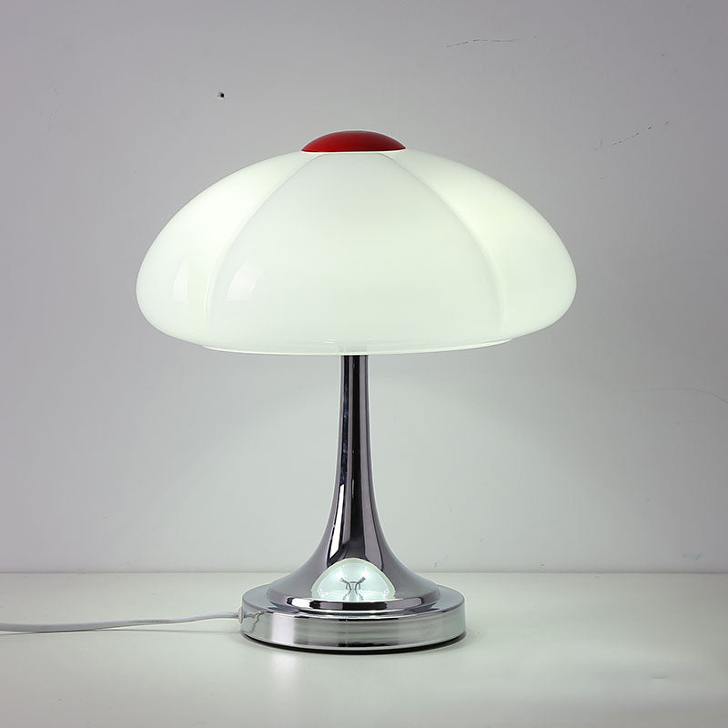 Modern Mushroom Glass Iron Plating 4-Light Table Lamp