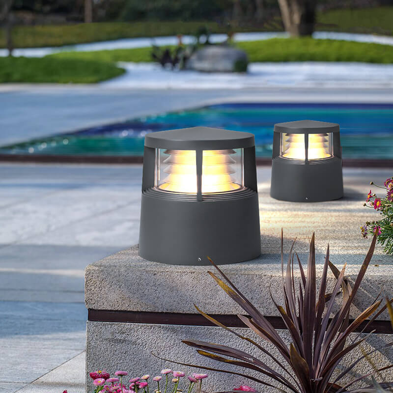 Modern Creative Cylindrical 1-Light  Outdoor Lawn Landscape Light