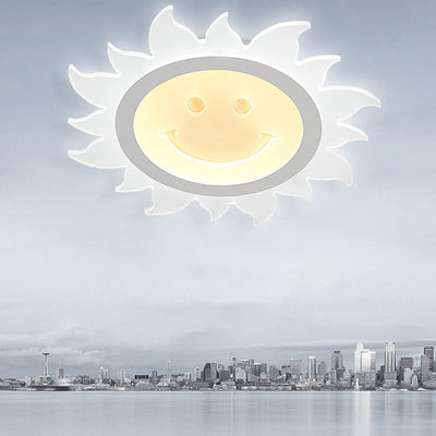 Creative Cartoon Smiley Sun LED-Deckenleuchte für bündige Montage