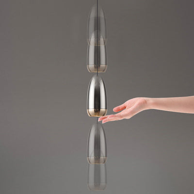 Industrielle kreative Kugel-LED-Pendelleuchte aus Aluminium 