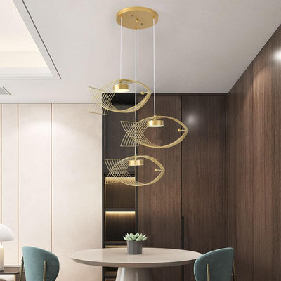 Modern Acrylic Fish Creative Design LED Chandelier