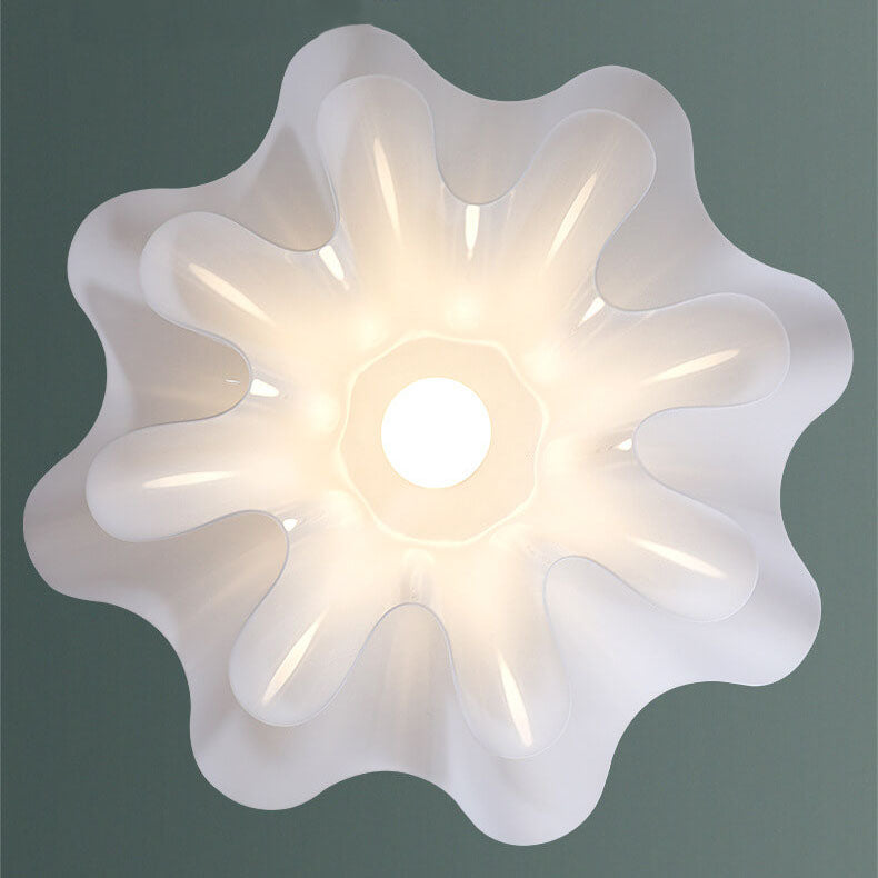 Modern Acrylic Scandinavian Style Petal 1-Light Flush Mount Light