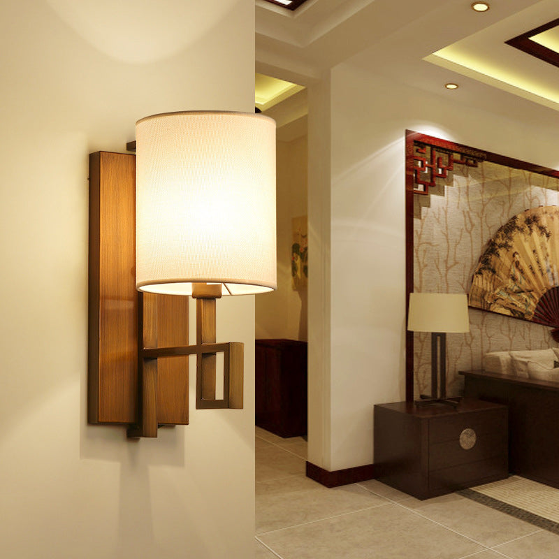 Chinese Retro Zen 1-Light Wall Sconce Lamp