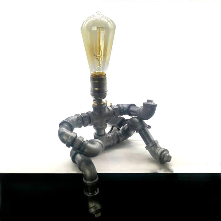 Lampe de table 1 lumière Robot Guitare de plomberie industrielle 