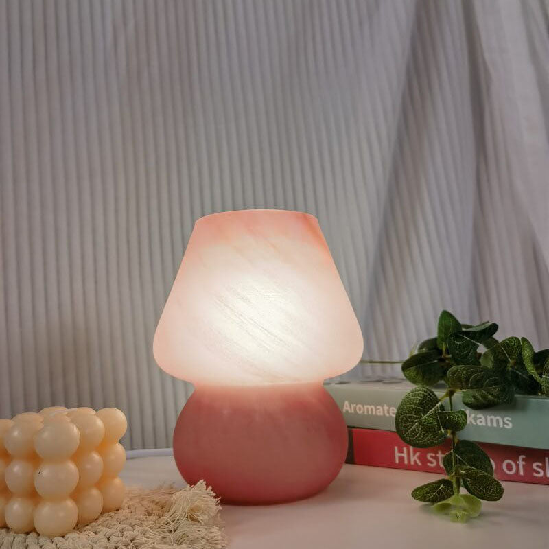 Lámpara de Mesa Decorativa Moderna Minimalista de Vidrio Nube de 1 Luz 