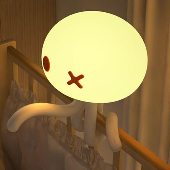 Lampe de table LED en silicone méduse créative 