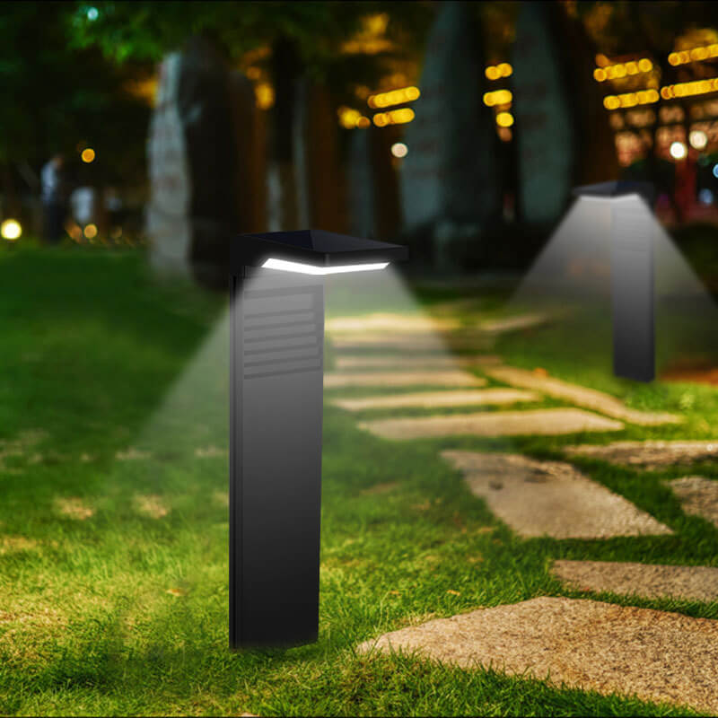 Lumière de jardin solaire LED étanche moderne pour pelouse extérieure 