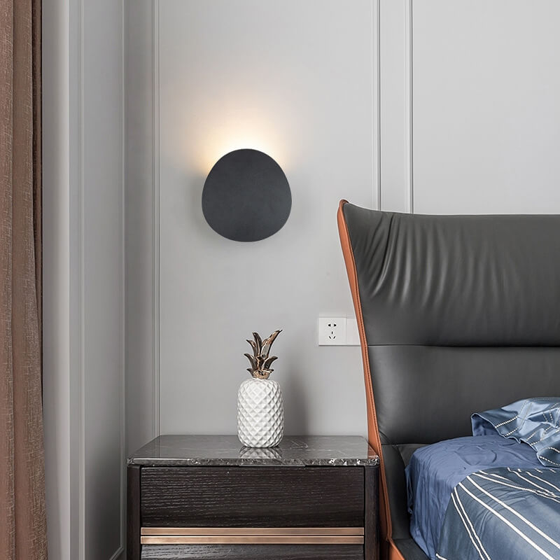 Minimalist Round 1-Light LED Indoor Outdoor Wall Sconce Lamp