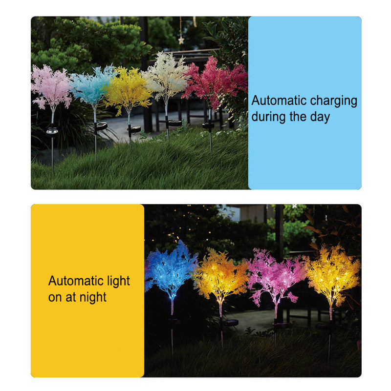 Modern Creative Colorful Simulation Fog Solar LED Outdoor Patio Lawn Ground Insert Landscape Light