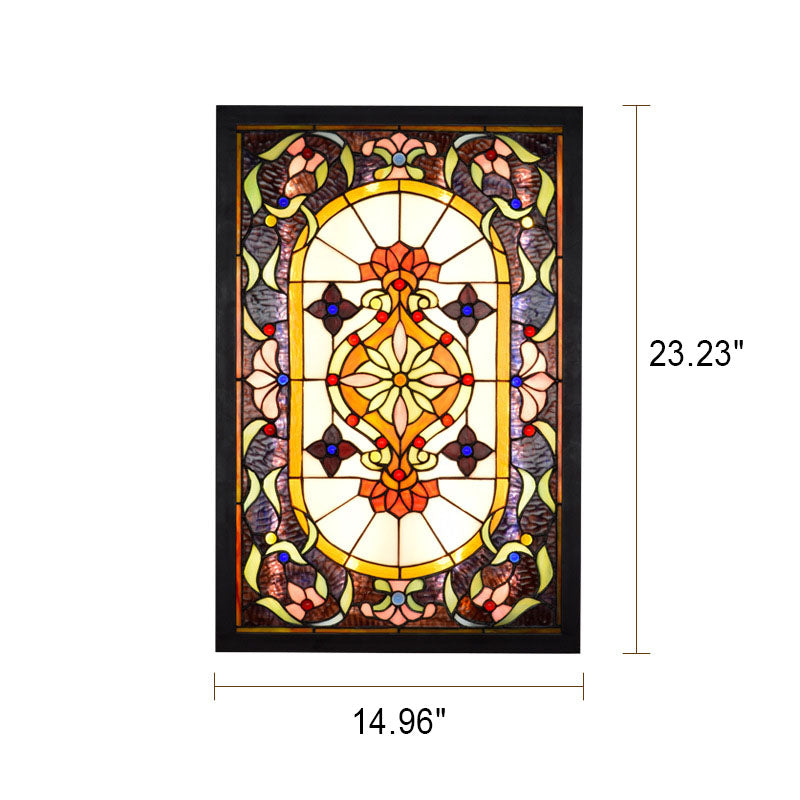 European Tiffany Stained Glass LED Mural Wall Sconce Lamp