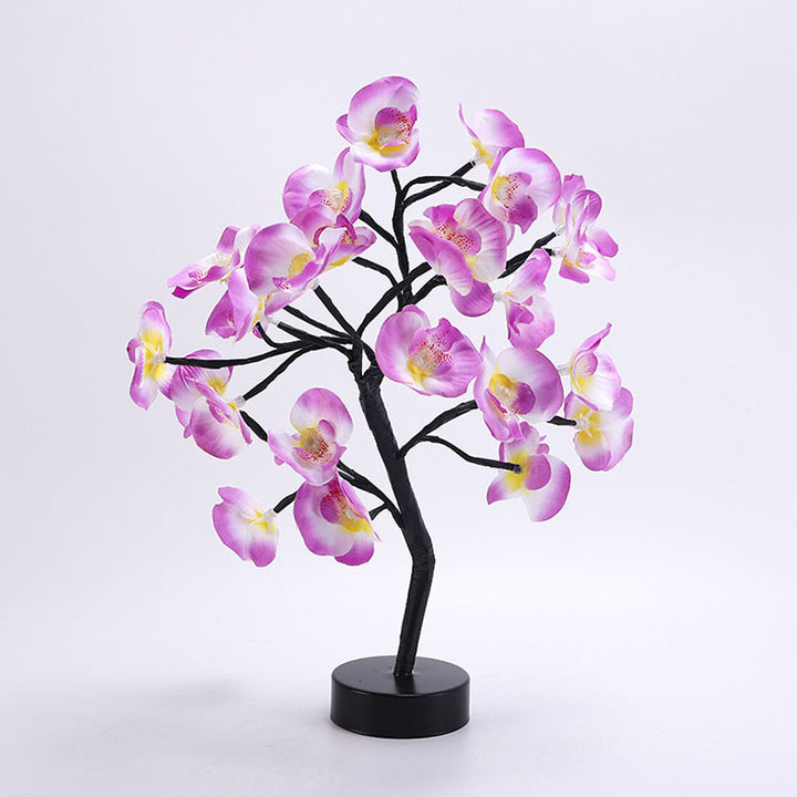 Lampe de Table LED Arbre Phalaenopsis Créatif Moderne 