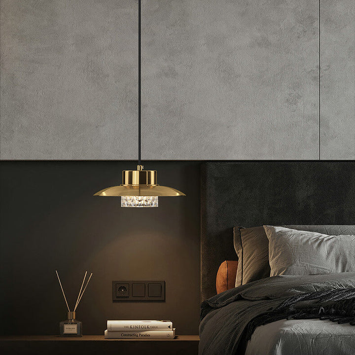 Nordic Luxury Vollkupfer-Kuppel LED Pendelleuchte 