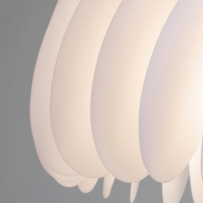 Modern Minimalist Pure White Iron Acrylic 1-Light Pendant Light