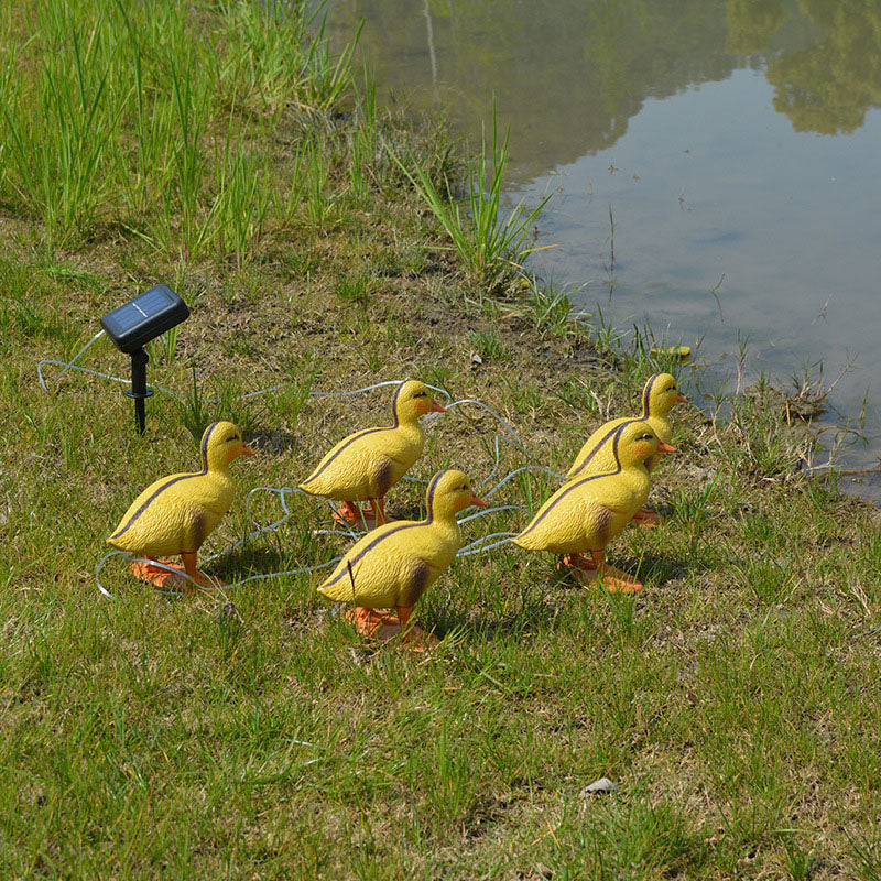 Lumière décorative de paysage animal en forme de canard créatif solaire à LED 
