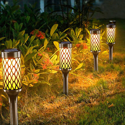 Solar Column Lawn Garden Decorative LED Path Lamp