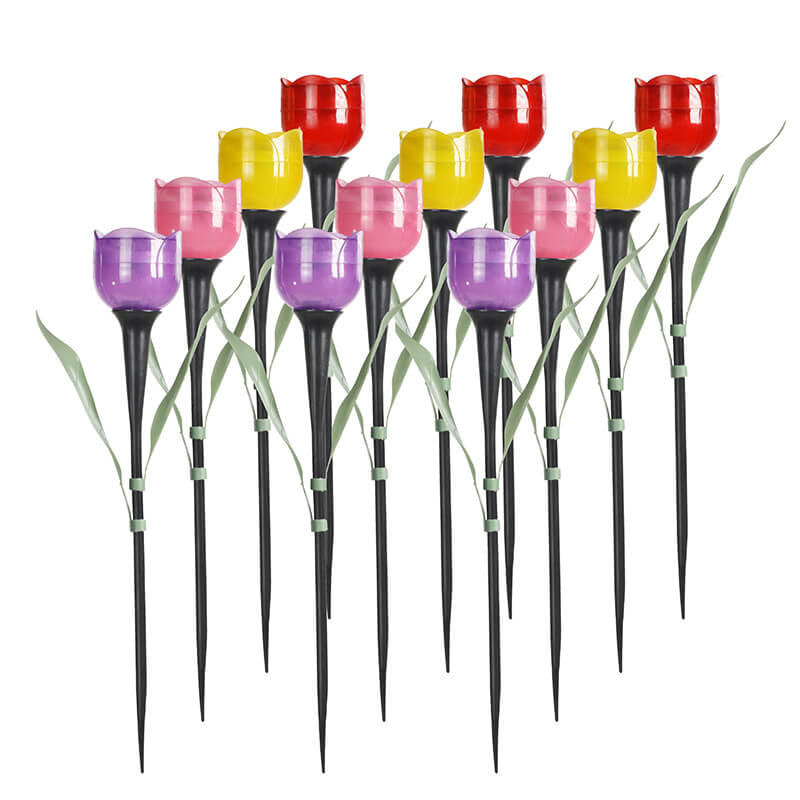 Modern Solar Tulip Flower Light LED Garden Decorative Ground Light