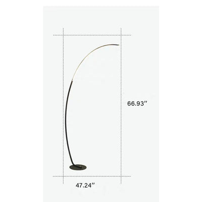 Fishing Rod Shaped 1-Light Arc Circular LED Floor Lamps