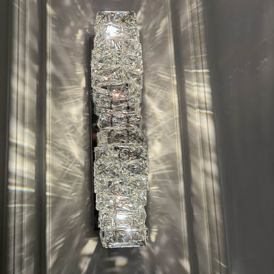 Modern Luxury Crystal Column LED Wall Sconce Lamp