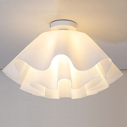 Modern Acrylic Scandinavian Style Petal 1-Light Flush Mount Light