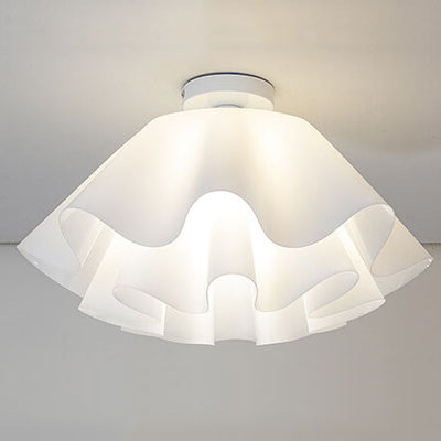 Modern Acrylic Scandinavian Style Petal 1-Light Flush Mount Light