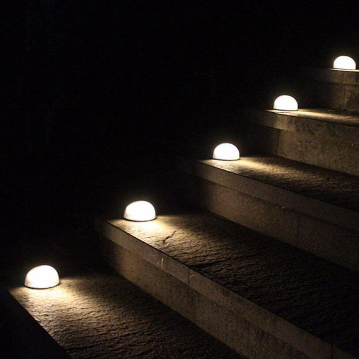 Solar Halbkreis 6 LED Außen Terrasse Zaun Wandleuchte 