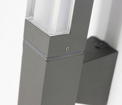 Modern Minimalist Square Column Induction Outdoor Waterproof LED Wall Sconce Lamp