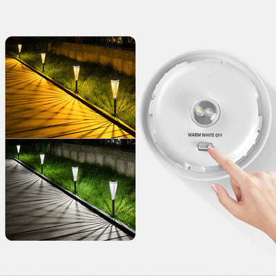 Solar Outdoor Hollow Umbrella Design LED Waterproof Garden Lawn Ground Insert Landscape Light