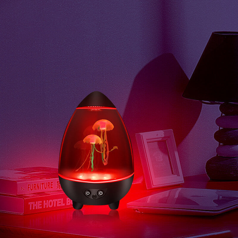 Protection des yeux créative USB méduse conception LED veilleuse lampe de table 