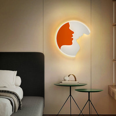 Minimalistische kreative runde LED-Wandleuchte aus Acryl