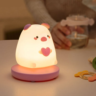 Creative Silicone Animal USB Rechargeable Night Light Decorative Table Lamp