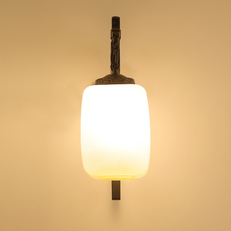 Nouveau design de motif rétro simple chinois applique murale à 1 lumière 