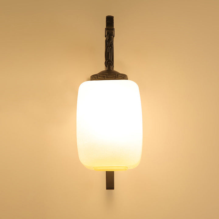 Nouveau design de motif rétro simple chinois applique murale à 1 lumière 