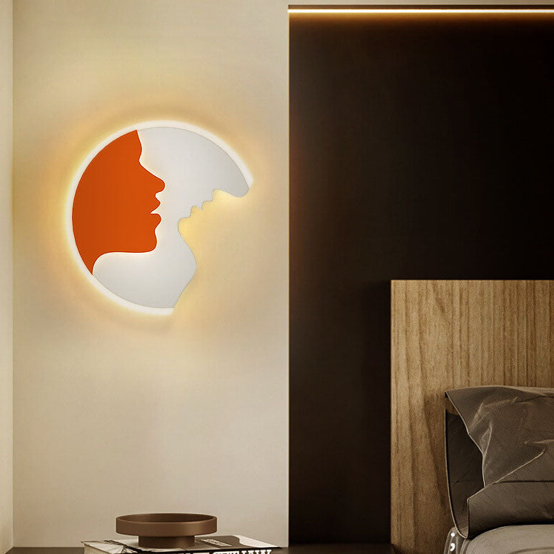 Minimalist Creative Round Acrylic LED Wall Sconce Lamp