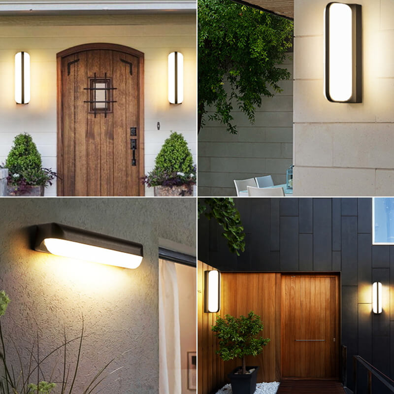 Applique murale ovale rétro européenne en aluminium moulé sous pression, 1/2 lumières, pour intérieur et extérieur, étanche, pour Patio 