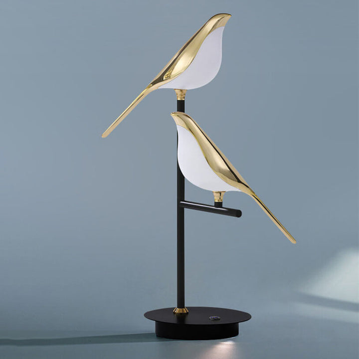 Nordische minimalistische Elster-Vogel-LED-Tischlampe 