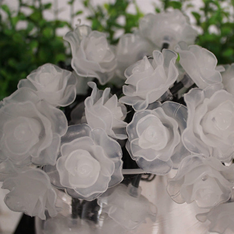 La ficelle solaire Rose allume les guirlandes décoratives LED imperméables extérieures 