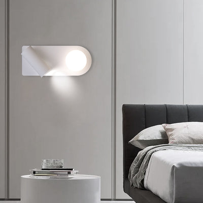 Minimalistische ovale flache drehbare Spot-LED-Wandleuchte 