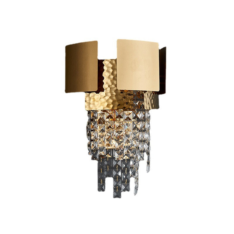 European Light Luxury Crystal 1-Light Wall Sconce Lamp