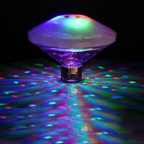 Diamond Shape Waterproof RGB Color LED Diving Light Night Light