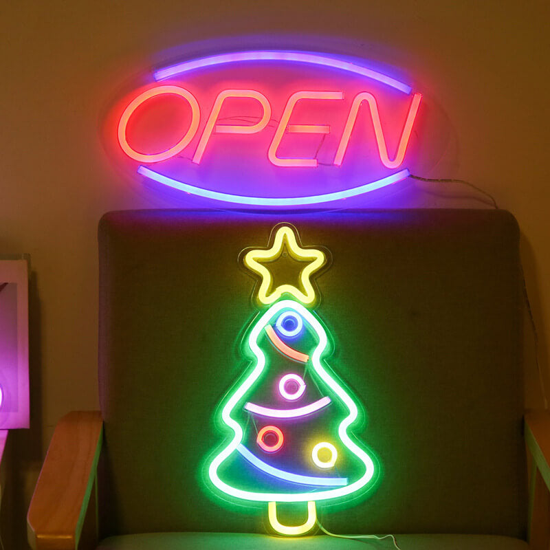 Creative Neon Open Acrylic LED Atmosphere Neon Decorative Light