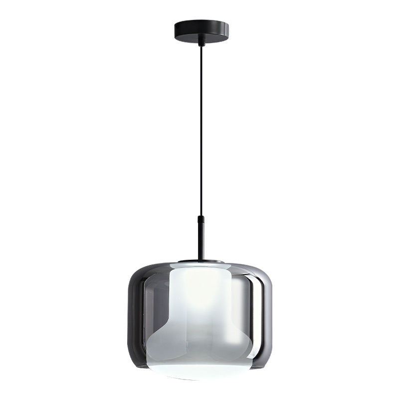 Lámpara colgante moderna minimalista de cobre acrílico con 1 luz 