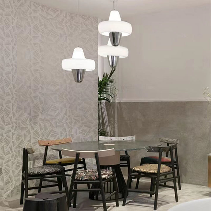 Suspension Luminaire 1-Lumière Couleur Unie Luxe Léger Européen 