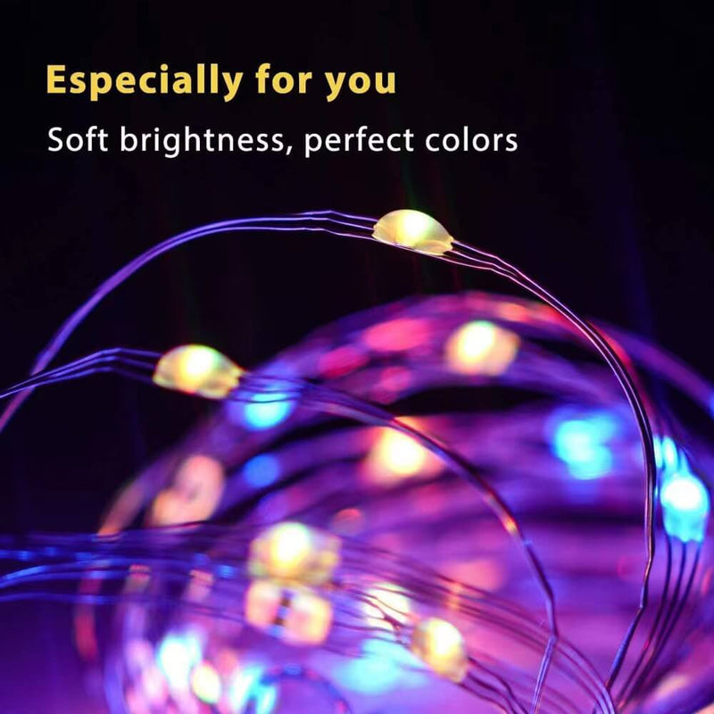 Guirlandes Lumineuses Décoratives Intelligentes Musique USB Bluetooth Application Fil de Cuivre Lumières Décoratives 