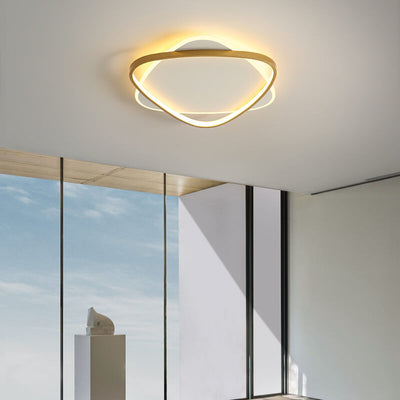 Luz de montaje empotrado LED de acrílico de hierro con triángulo creativo minimalista moderno 