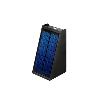 مصباح حائط LED مقاوم للماء مربع هندسي مشرق بالطاقة الشمسية البسيطة للاستخدام الخارجي 