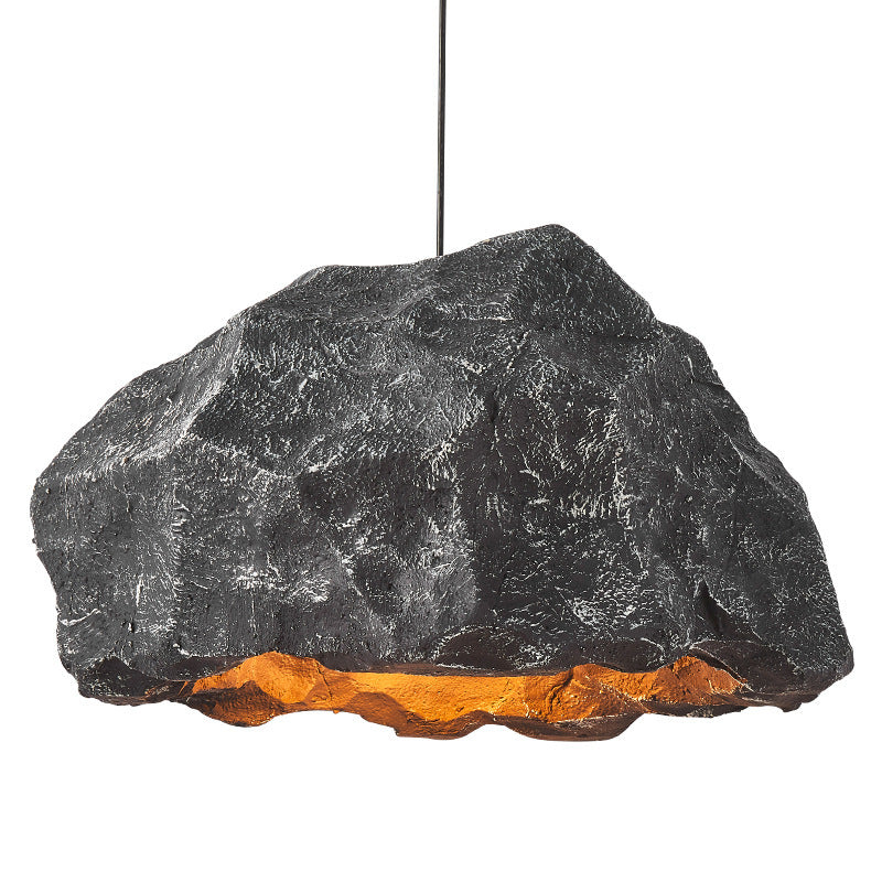 Nordic Wabi-Sabi Faux Stone Cement 1-Light Pendant Light