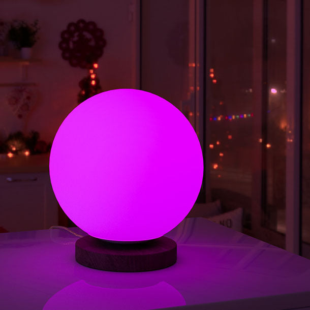 Creative RGB Round Geometry Smart LED Night Light Table Lamp